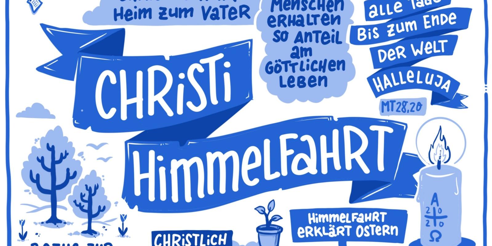 Die Rückkehr Jesu Christi zu seinem Vater  Den Grund für Christi Himmelfahrt kennen nur die wenigsten. Jeweils genau 39 Tage nach dem Ostersonntag und damit immer an einem Donnerstag gedenken die Gläubigen der Rückkehr des Gottessohnes zu seinem Vater im Himmel.  Dabei berufen sie sich neben dem Lukasevangelium auf das erste Kapitel der Apostelgeschichte im Neuen Testament.  Dort steht geschrieben, dass Jesus nach seiner Auferstehung noch vierzig Tage zu seinen Jüngern gesprochen habe (Apostelgeschichte 1,3), dann sei er aufgehoben worden und eine Wolke nahm ihn auf vor ihren Augen weg (Apostelgeschichte 1,9). Ex-Bild-DB-ID: 28799