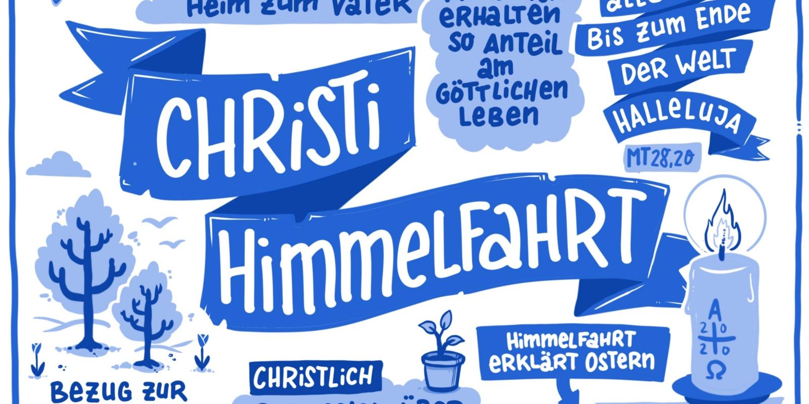 Die Rückkehr Jesu Christi zu seinem Vater  Den Grund für Christi Himmelfahrt kennen nur die wenigsten. Jeweils genau 39 Tage nach dem Ostersonntag und damit immer an einem Donnerstag gedenken die Gläubigen der Rückkehr des Gottessohnes zu seinem Vater im Himmel.  Dabei berufen sie sich neben dem Lukasevangelium auf das erste Kapitel der Apostelgeschichte im Neuen Testament.  Dort steht geschrieben, dass Jesus nach seiner Auferstehung noch vierzig Tage zu seinen Jüngern gesprochen habe (Apostelgeschichte 1,3), dann sei er aufgehoben worden und eine Wolke nahm ihn auf vor ihren Augen weg (Apostelgeschichte 1,9). Ex-Bild-DB-ID: 28799