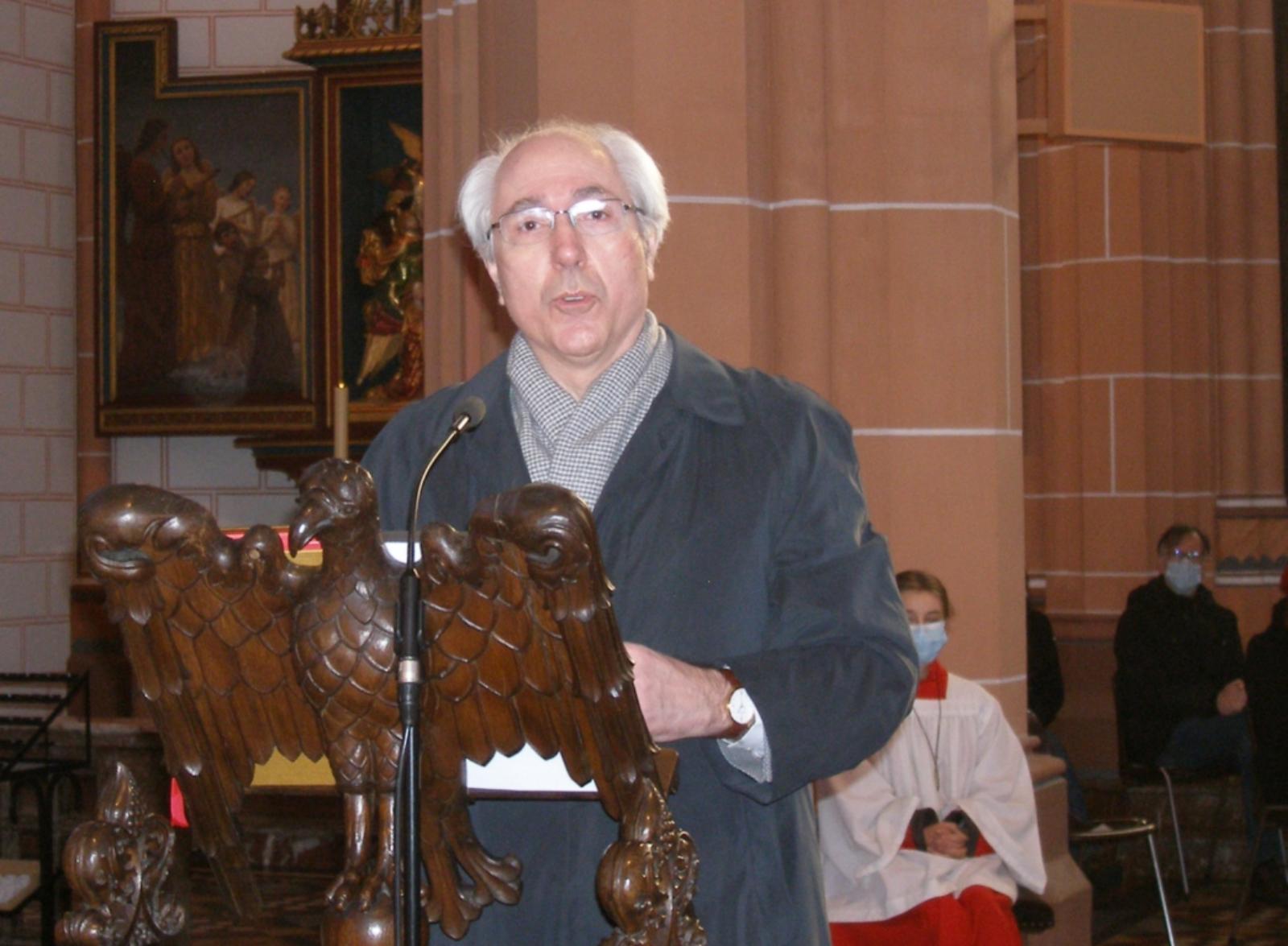 Heinrich Ackermann bei seiner Ansprache