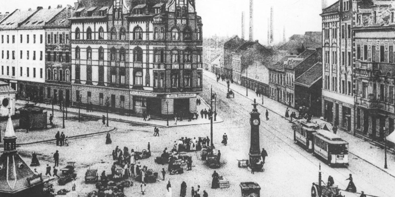 Oberbilker Markt um 1900