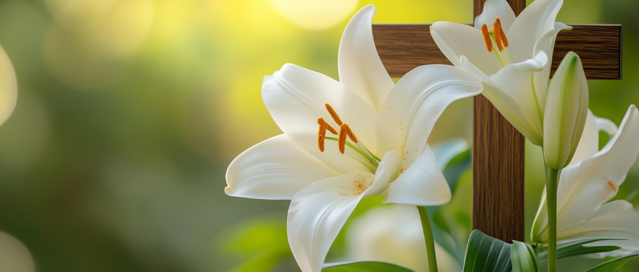 Kreuz mit Blume