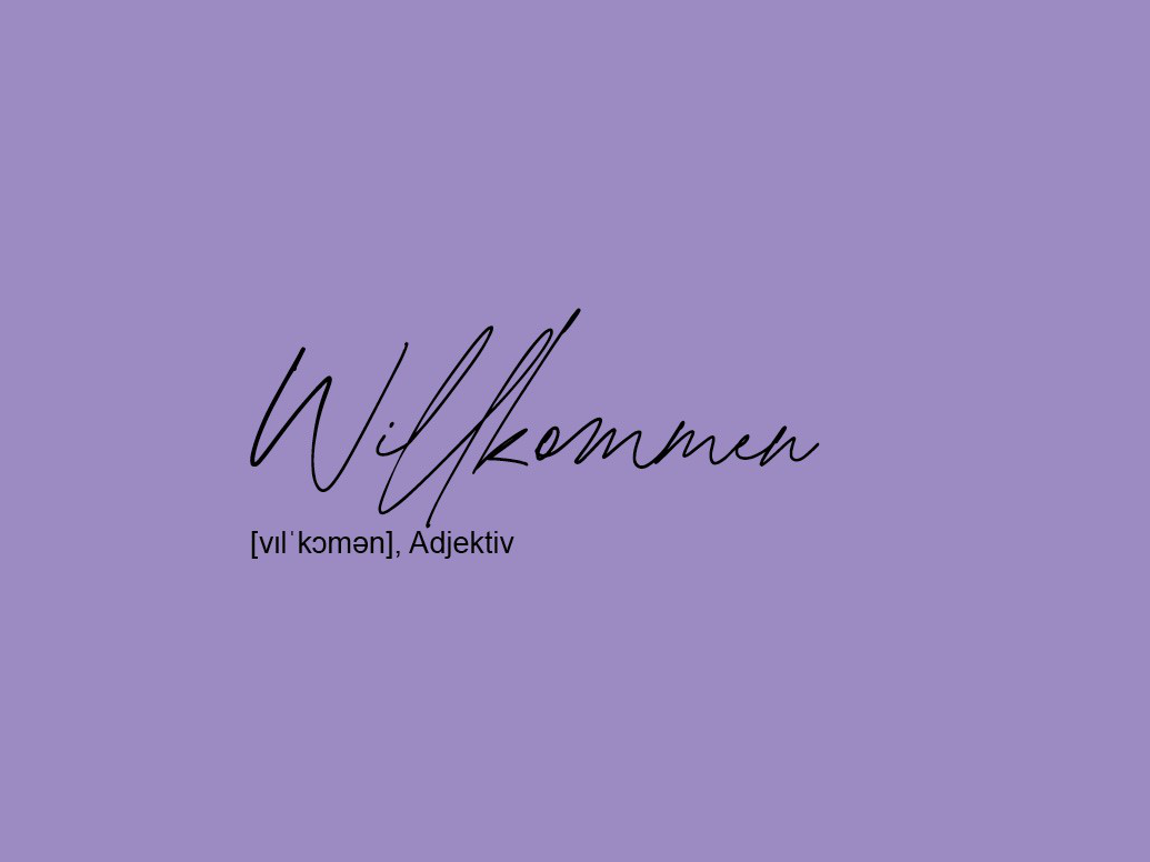 Willkommen-Ausschnitt