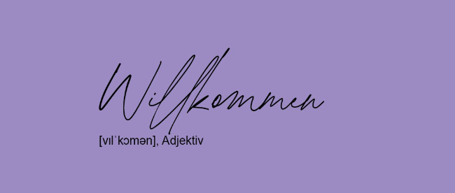Willkommen-Ausschnitt