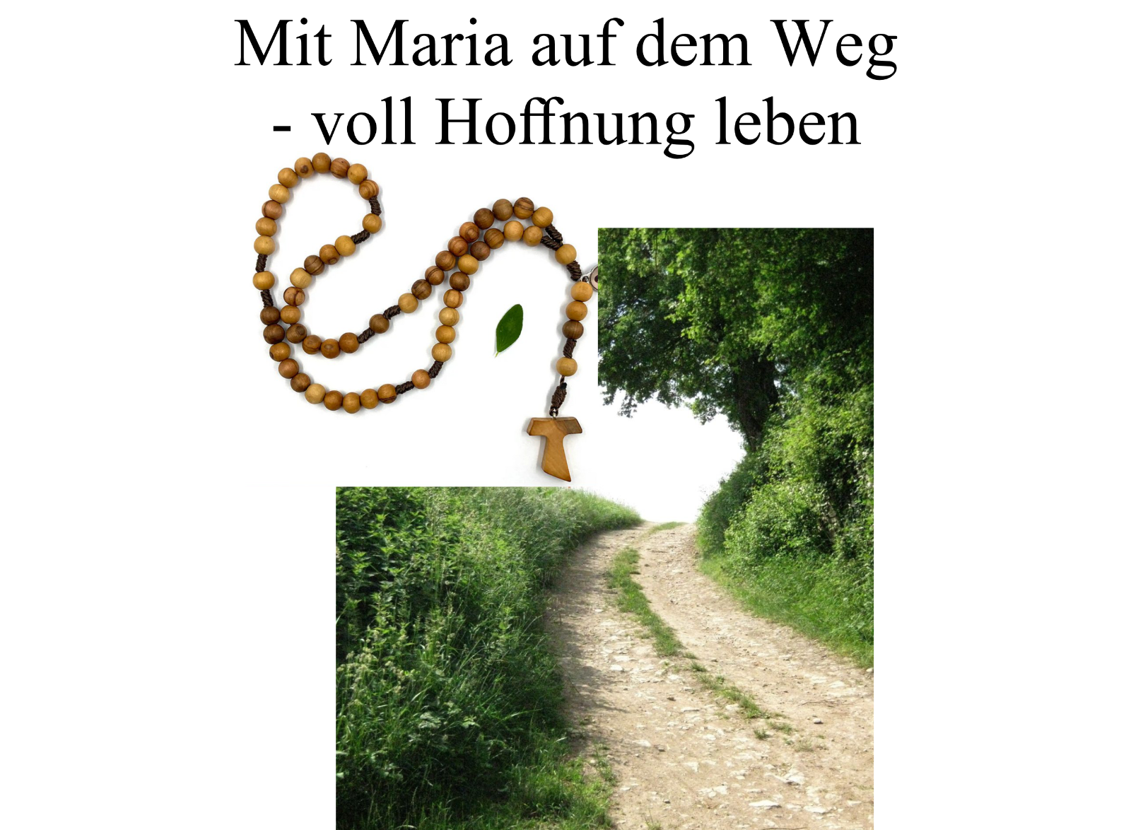 Einladungsplakat Rosenkranzandacht 2026