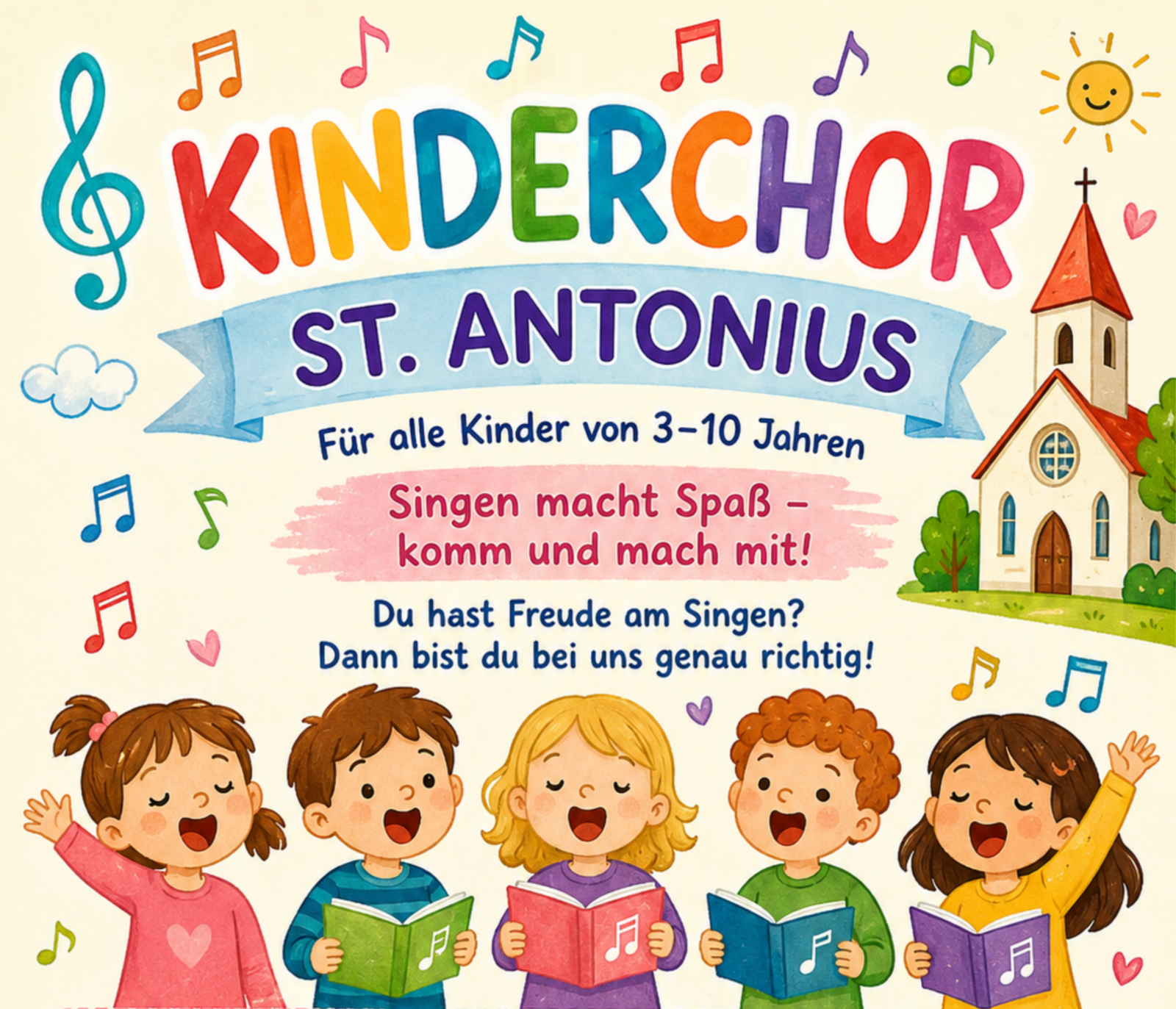 Kinderchor_St_Antonius_Plakat_Ausschnitt