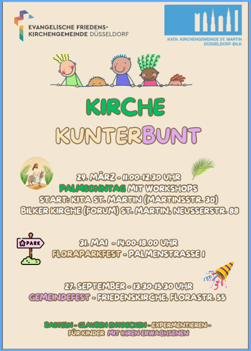 Plakat Kirche Kunterbunt